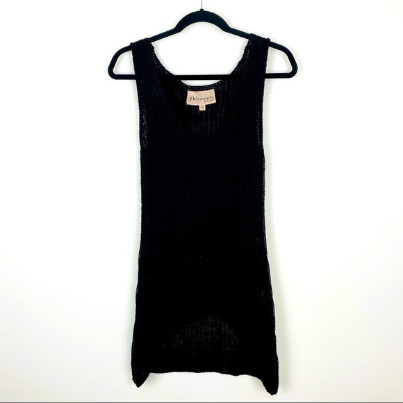 Philosophy Open Knit Tank Top - Picture 1 of 8